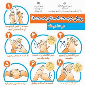 روش شستن دست ها